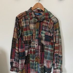 LIMITED EDITION long sleeve Madras Polo Ralph Lauren button down